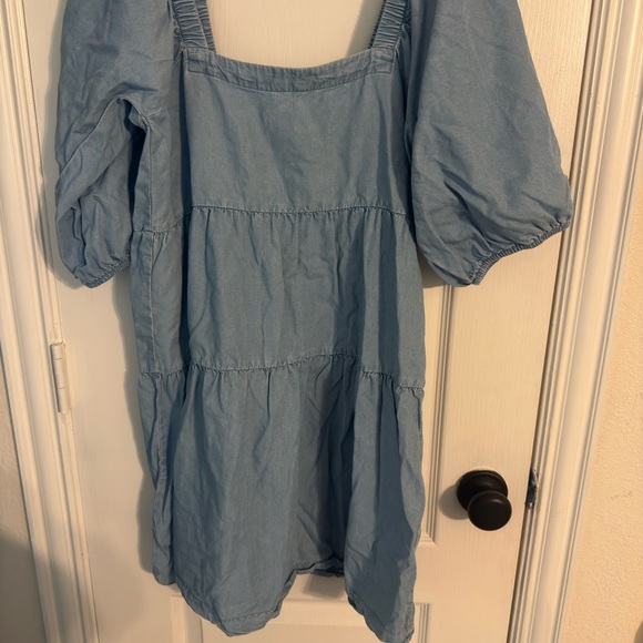 hunter & brown Dresses & Skirts - Light Blue Puff Sleeve Dress